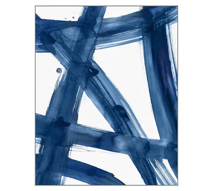 Blue Expression 2, Canvas, 36 x 45" | Pottery Barn (US)