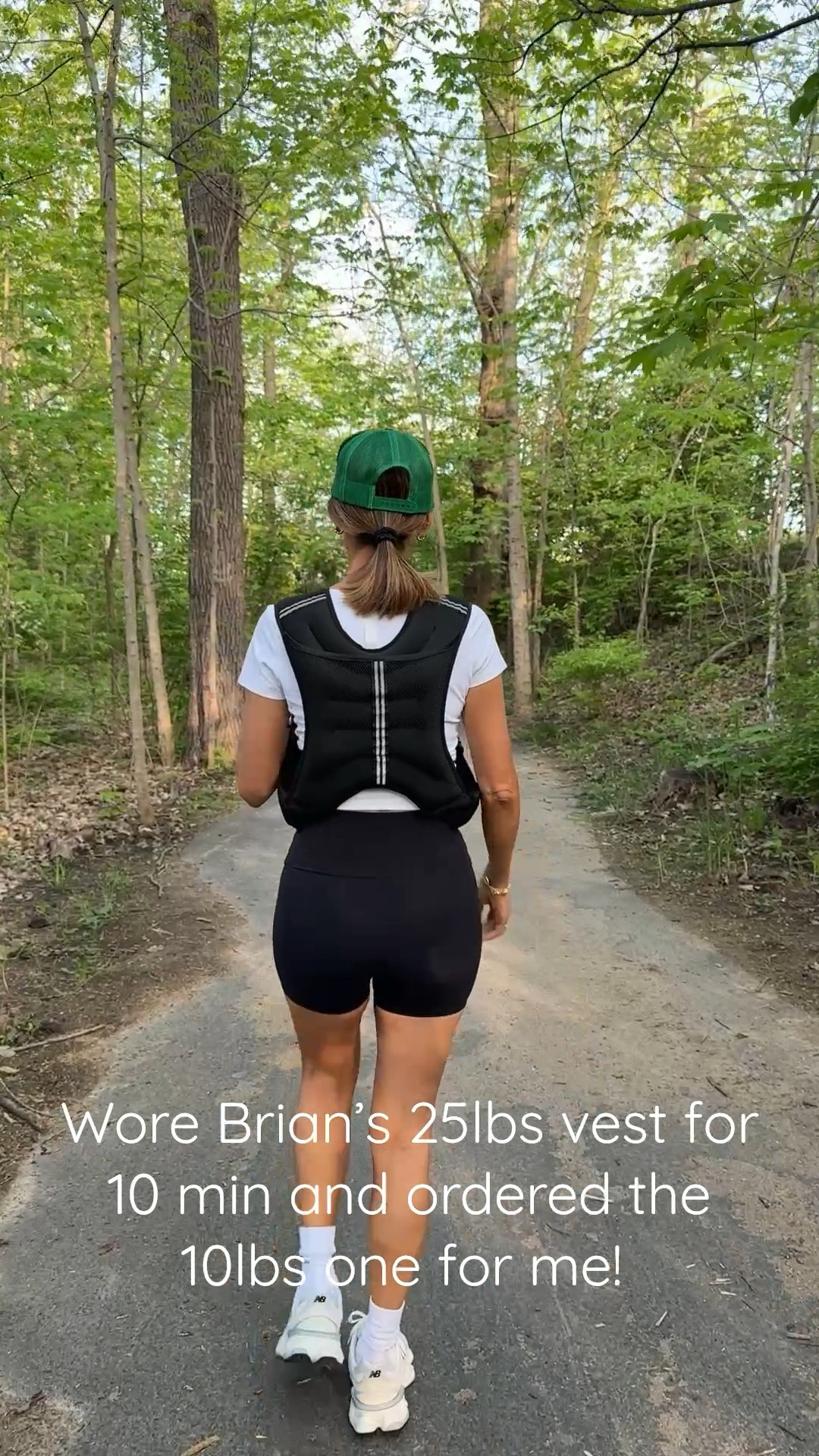 Wore Brian’s 25lbs weighted vest for 10 min and ordered the 10lbs one for me! 🖤

#LTKStyleTip #LTKActive #LTKOver40