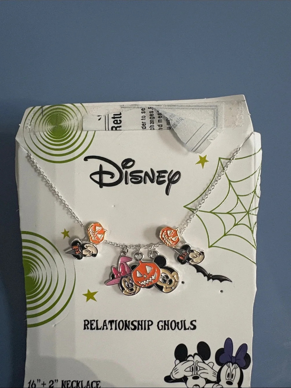 Disney Halloween Charm Necklace Set - Orange, Black, Pink | Poshmark