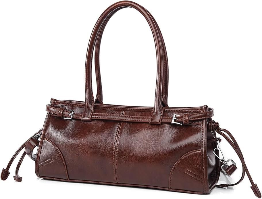 Shoulder Purse PU Leather Handbag for Women Top Handle Bag Satchel Purses | Amazon (US)
