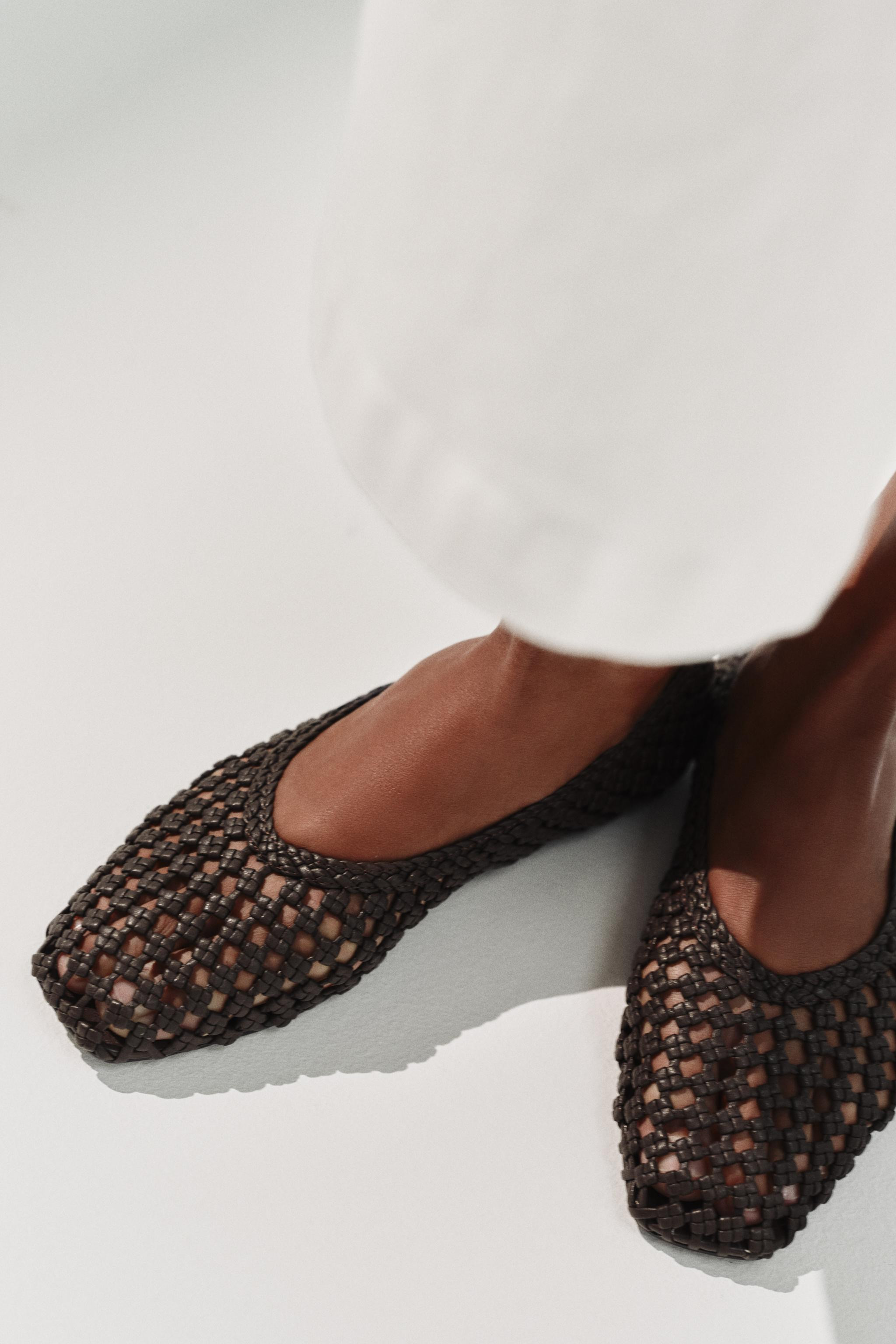 BRAIDED BALLET FLATS | Zara US