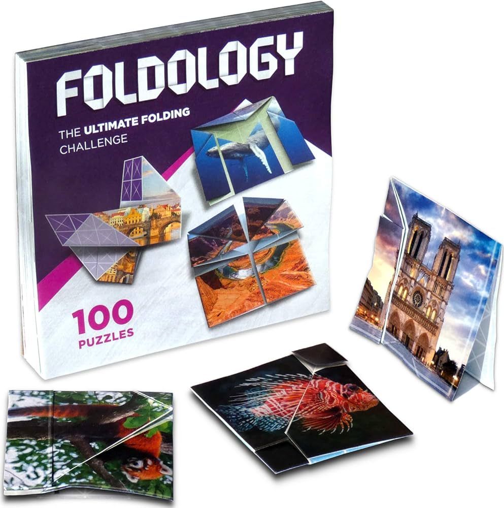 FOLDOLOGY - The Origami Puzzle Game! Hands-On Folding Brain Teasers. Stocking Stuffer/Gift for Tw... | Amazon (US)