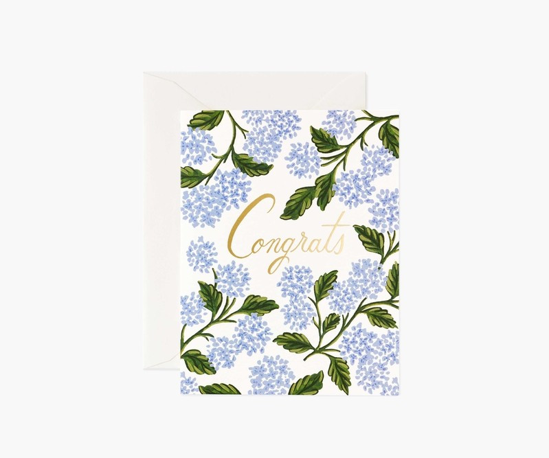 Hydrangea Congrats Greeting Card | Rifle Paper Co.