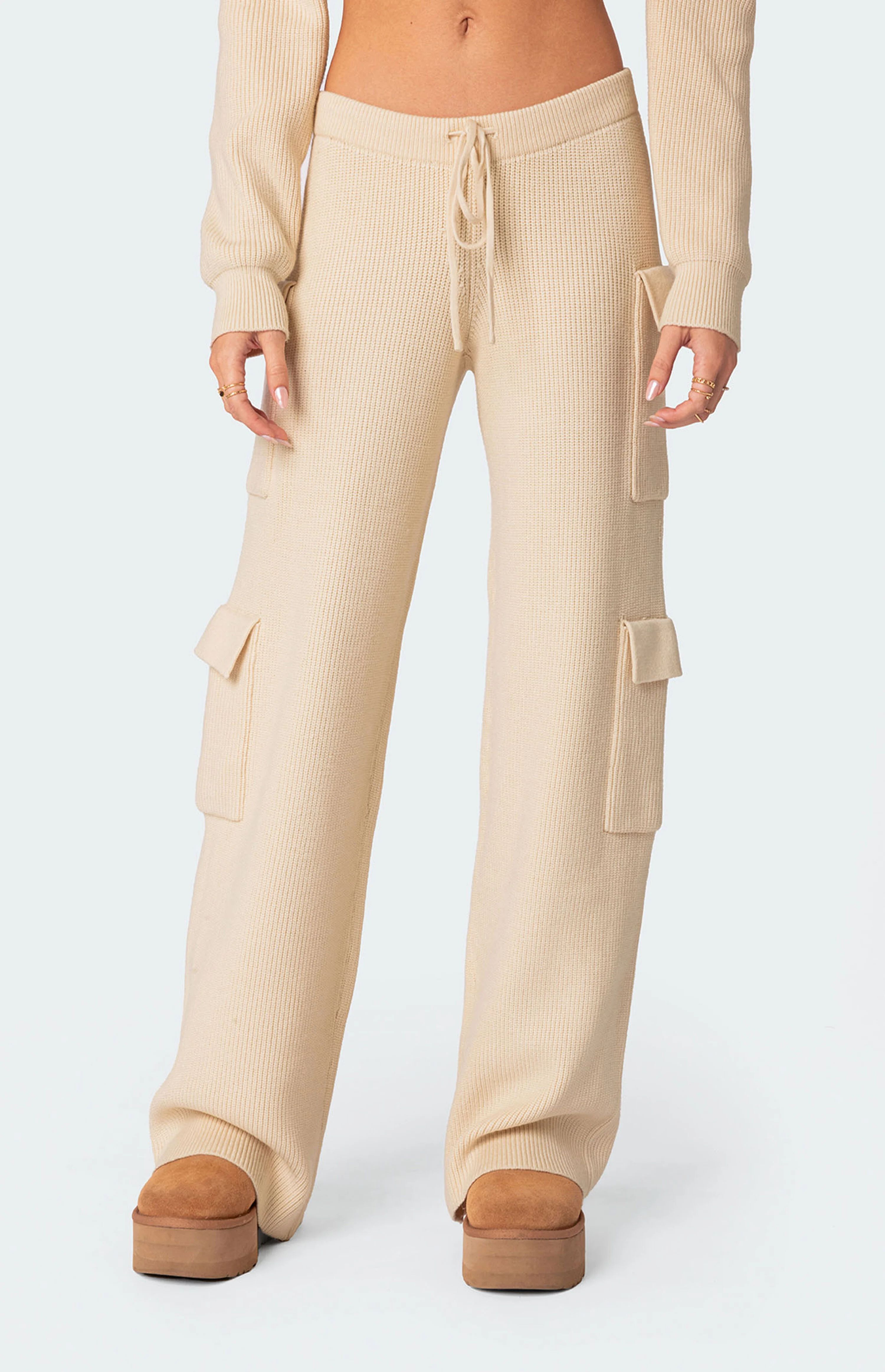 Edikted Wynter Knit Cargo Pants | PacSun