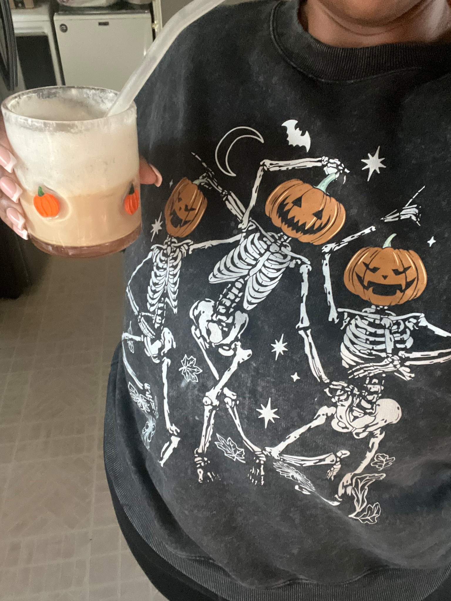 Cozy Halloween Skeleton sweater & pumpkin glass 

#fallstyle, #halloweenstyle, ltk outfits, fall outfits 

#LTKFindsUnder50 #LTKSeasonal #LTKSaleAlert
