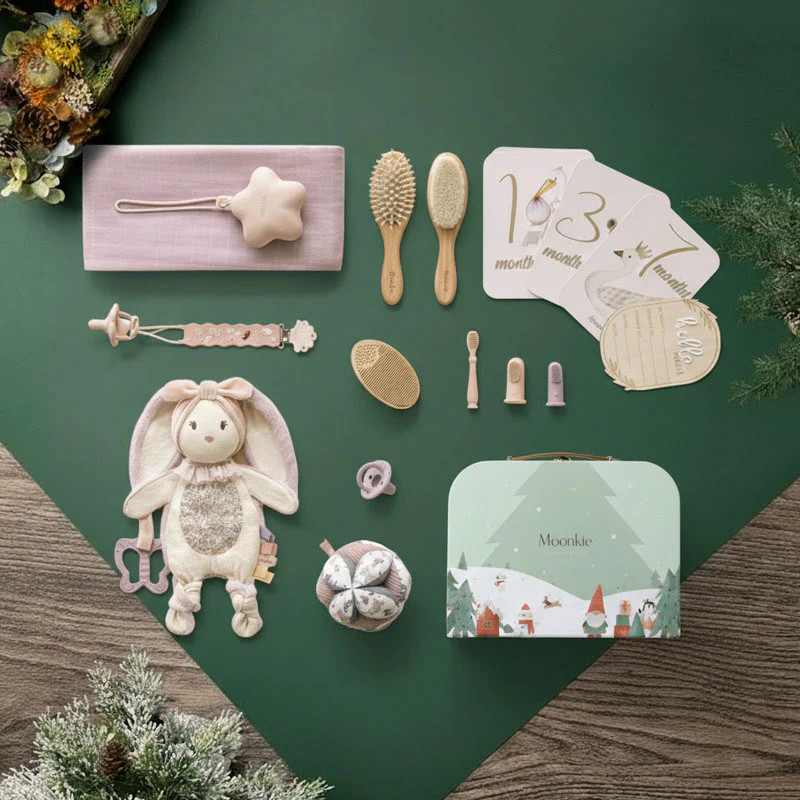 Christmas First Moments Newborn Set (Blush Pink) | Moonkie
