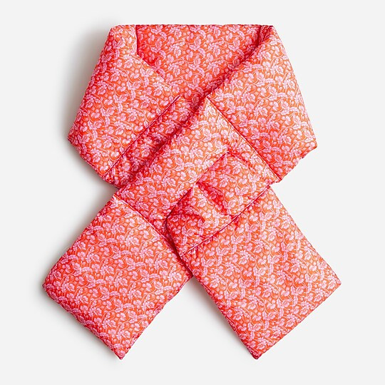 Puffer pull-through scarf with PrimaLoft® in Liberty® fabrics | J. Crew US