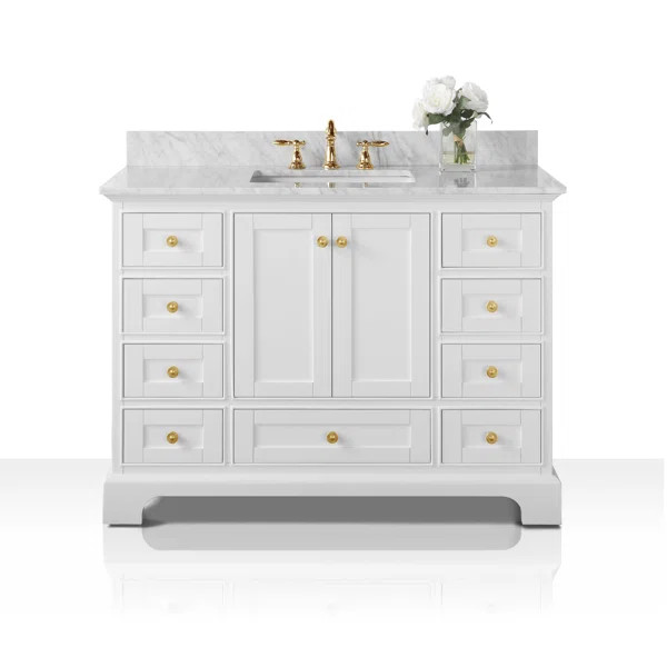 Varna 48'' Single Bathroom Vanity with Marble Top | Wayfair North America