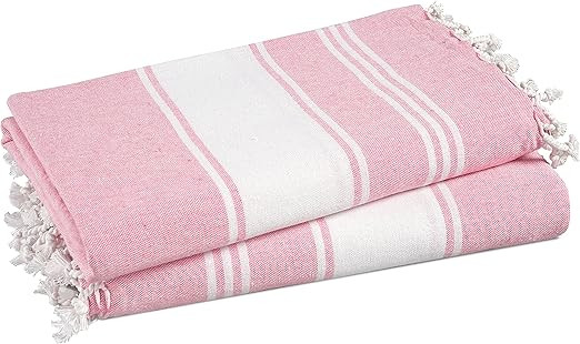 LANE LINEN 100% Cotton Beach Towel with Bag 2 Piece Towels Oversized 39"x71" Pool Absorbent Extra... | Amazon (US)
