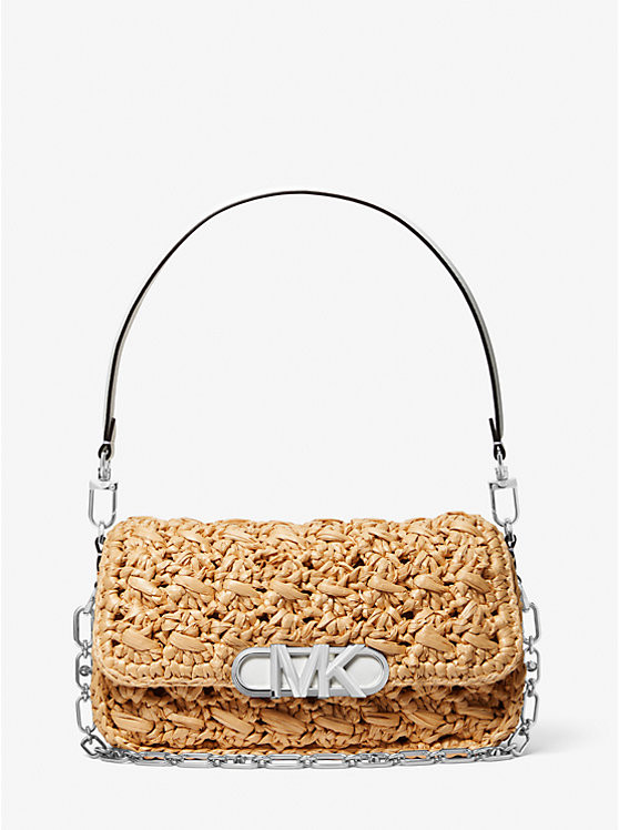 Parker Medium Woven Straw Shoulder Bag | Michael Kors US