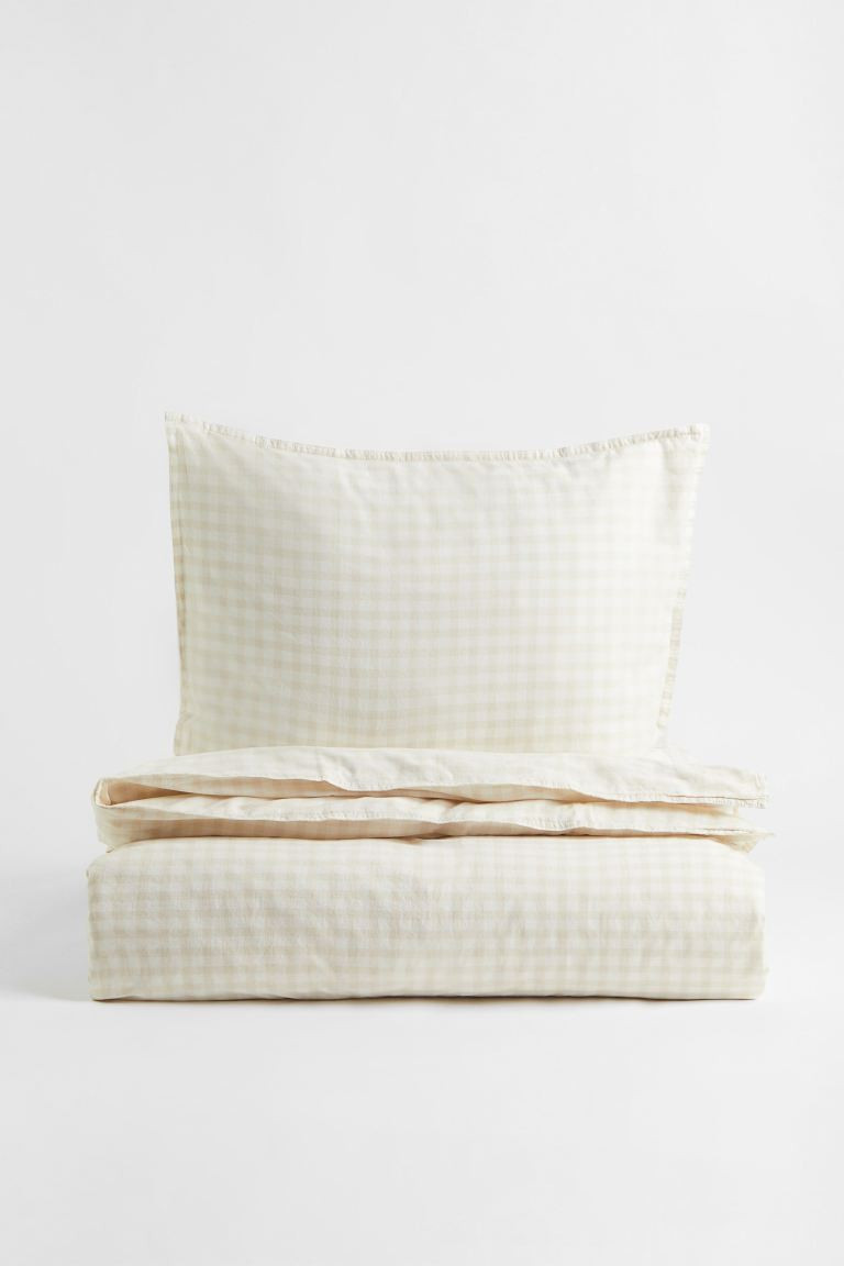 Patterned Twin Duvet Cover Set | H&M (US + CA)