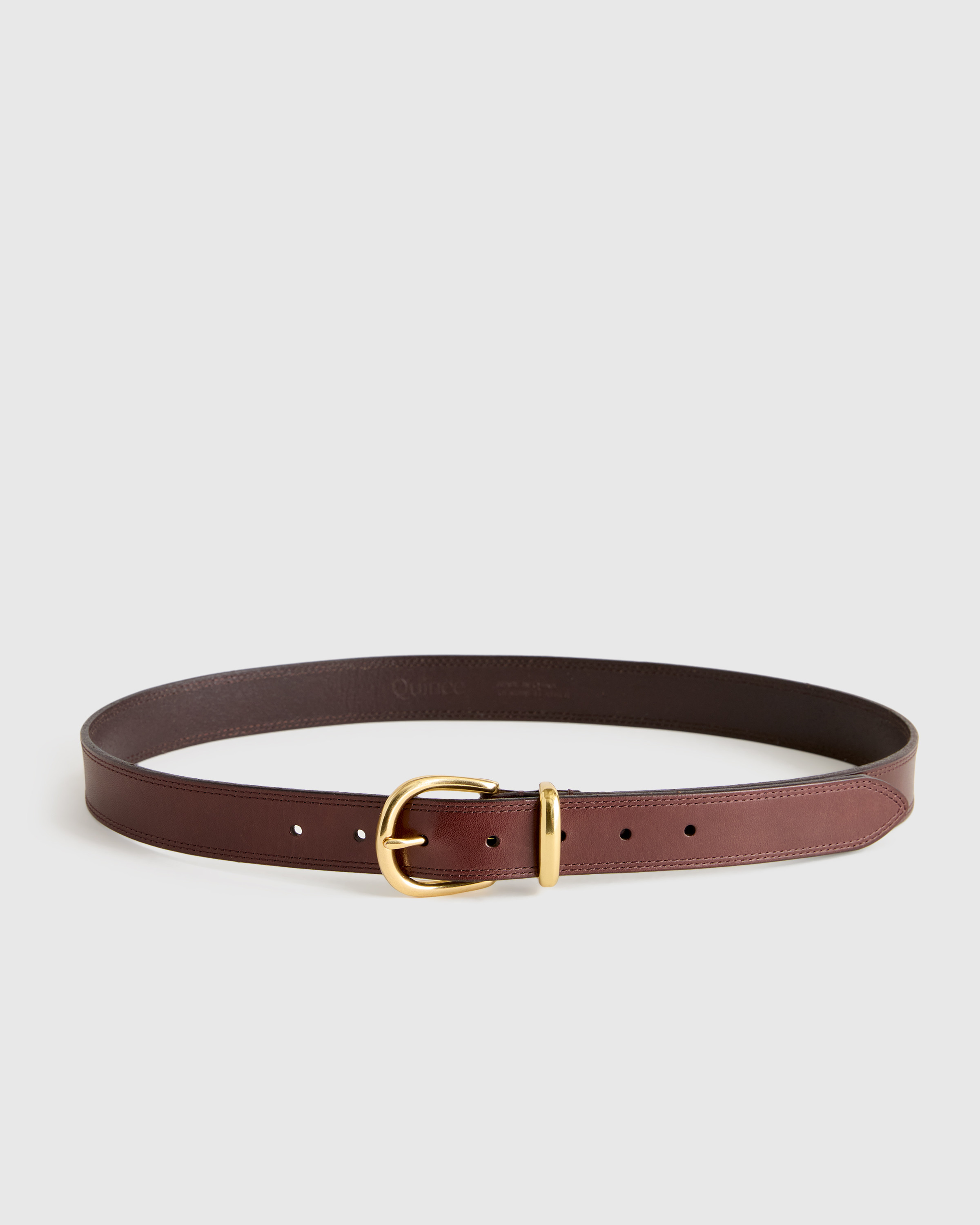 Quince | Women's Allegra European Leather Belt in Espresso Brown, Size Small, Italian Leather | Quince