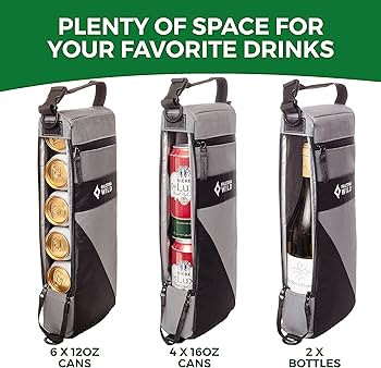 Falcona Wild Golf Cooler Bag Plus 2 Ice Packs - Keeps Drinks Cold for Hours - Holds 6 Beer Cans o... | Amazon (US)