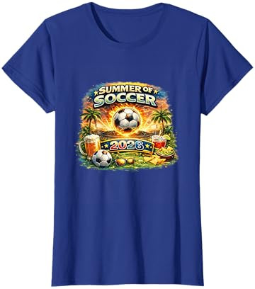 Summer of Soccer 2026 Fan Football Game Day Tropical T-Shirt | Amazon (US)