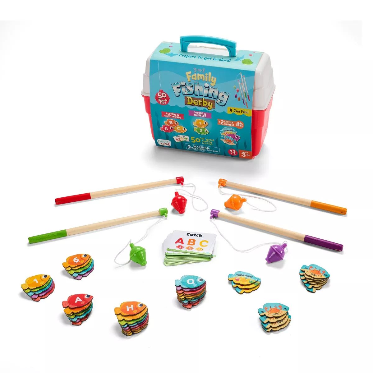 Chuckle & Roar 3-in-1 Family Fishing Derby Game | Target
