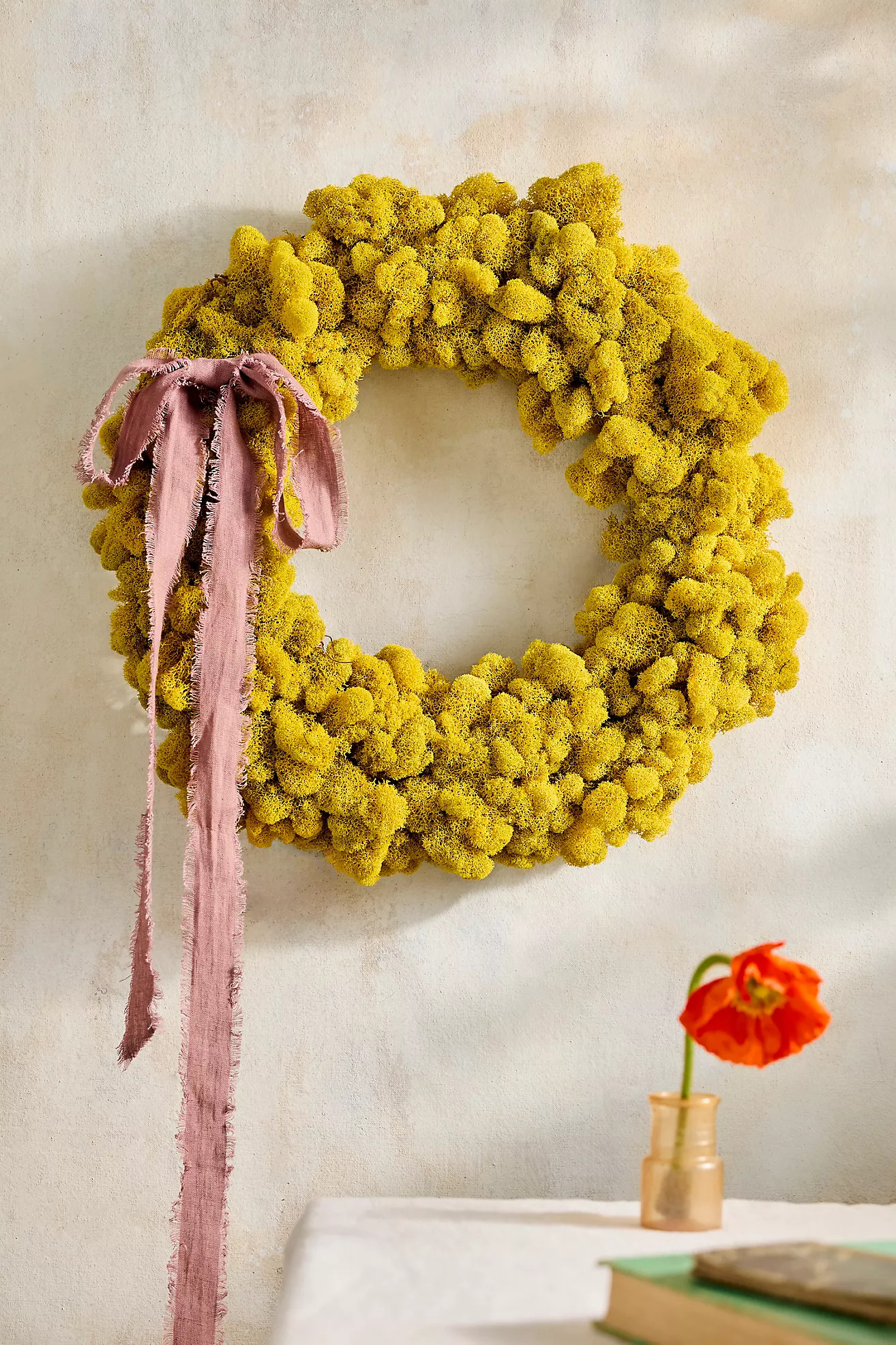 Sunshine Reindeer Moss Wreath | Anthropologie (US)