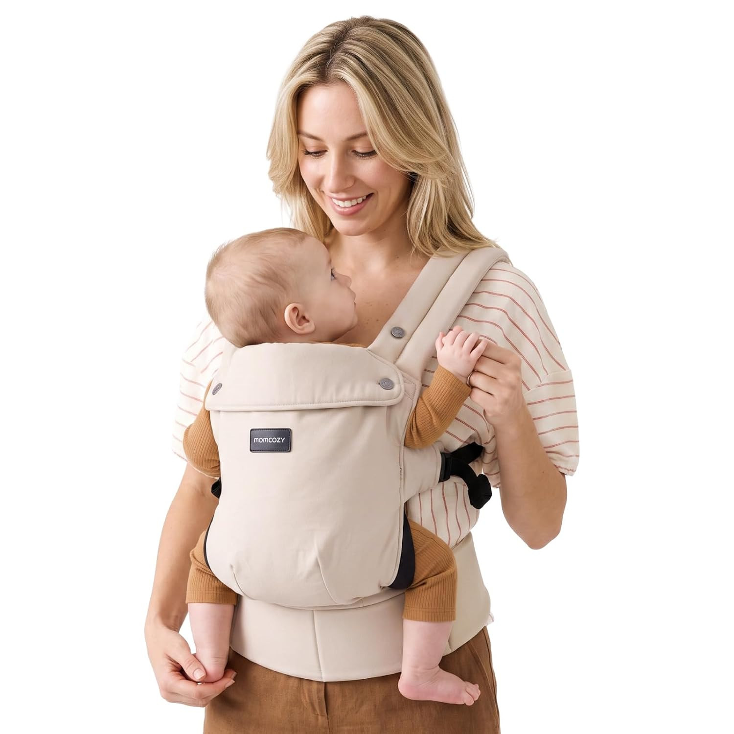Momcozy PureHug Baby Carrier - Ergonomic, Cozy and Lightweight for 7-45 lbs | Amazon (US)