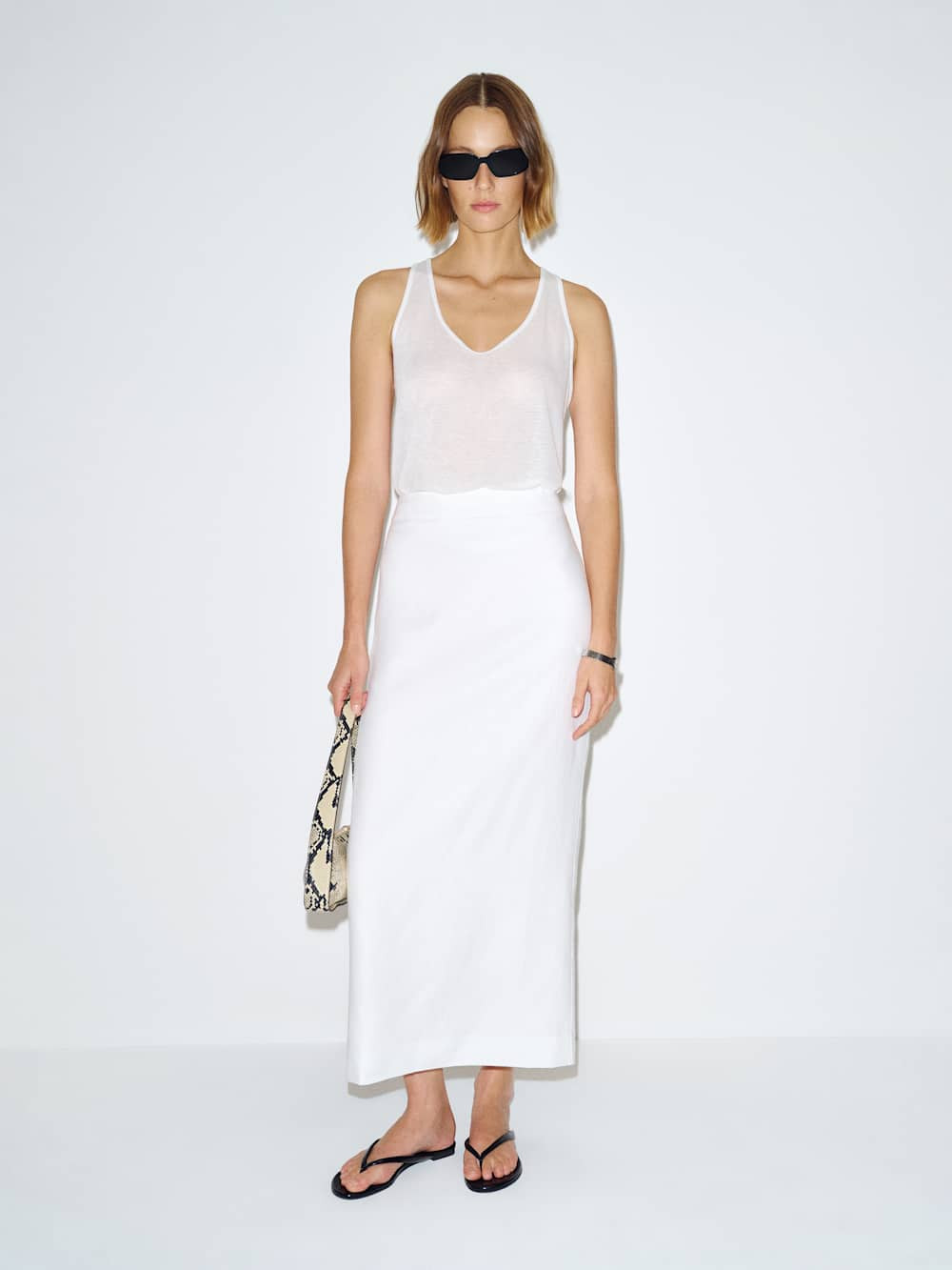 Petites Lydia Linen Skirt | Reformation (Global)