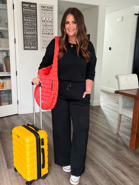 Jumpsuit, bra & undies, XL
**code for jumpsuit: CourtneyHxSpanx 
**code for bra & undies: HAMILTONFS15

Travel outfit, athleisure, loungewear, airplane outfit, spanx, comfy outfit, Mother's Day

#LTKtravel #LTKmidsize #LTKstyletip