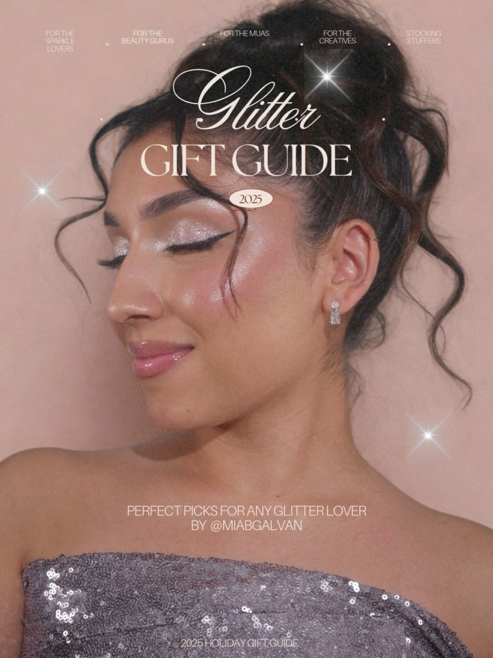 ✨ Luxe glitter gift guide for the ones who deserve to shine the brightest✨🎄 #holidaygiftguide #beautygiftguide #glittermakeup #holidaygiftideas