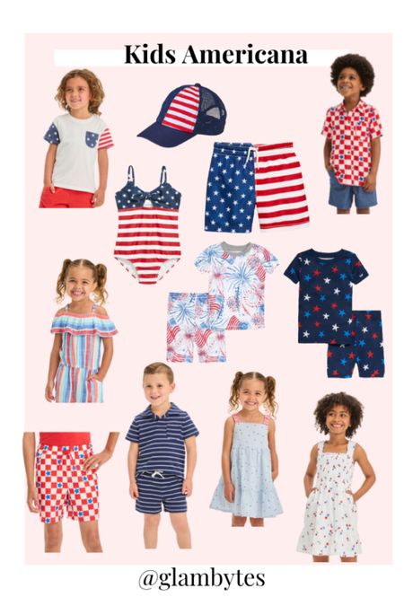 Kids Memorial Day red white and blue  