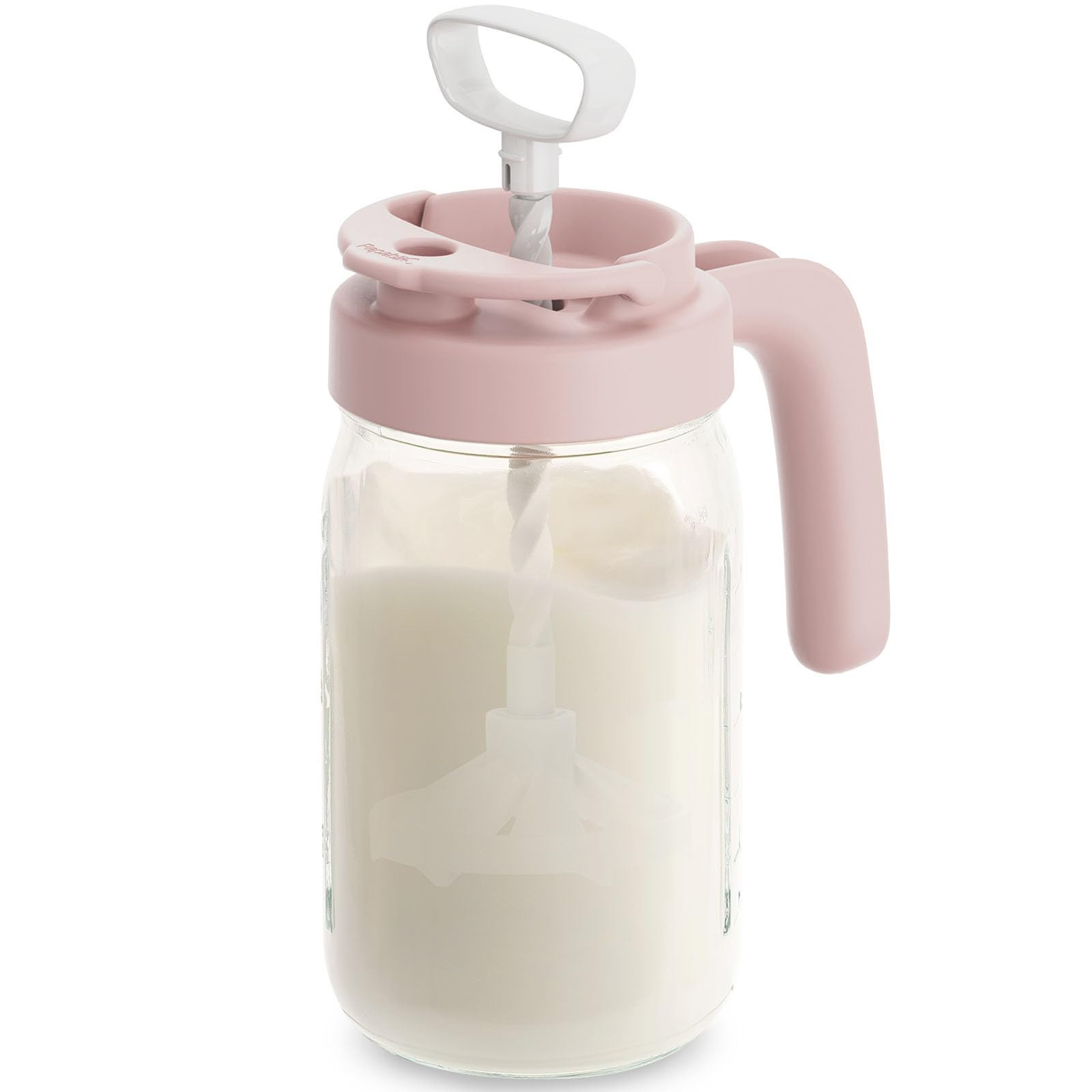 Papablic Glass Breastmilk Pitcher, Fast Baby Formula Maker with Mixing Handle Lid, Wide Mouth Mas... | Amazon (US)