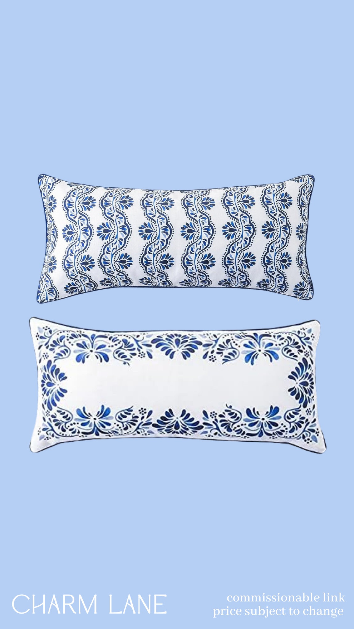 New blue and white Juliska pillow find from Amazon - comes in several sizes. For my coastal decor lovers 🩵 perfect on a bed or bench

#LTKfindsunder50 #LTKstyletip #LTKhome