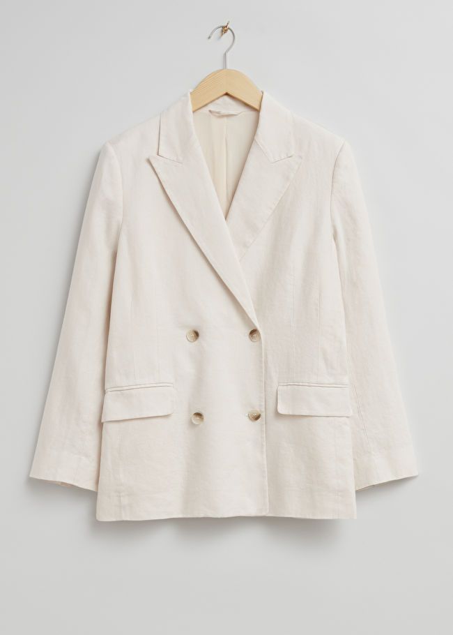Relaxed Double-Breasted Linen Blazer | & Other Stories (EU + UK)