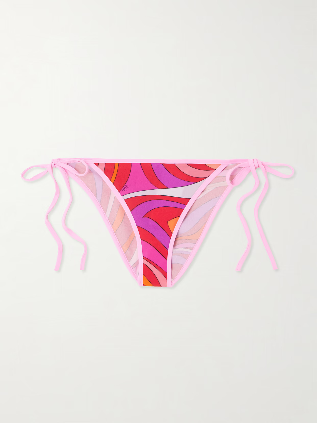 PUCCI - Marmo Printed Bikini Briefs - Pink | NET-A-PORTER (US)