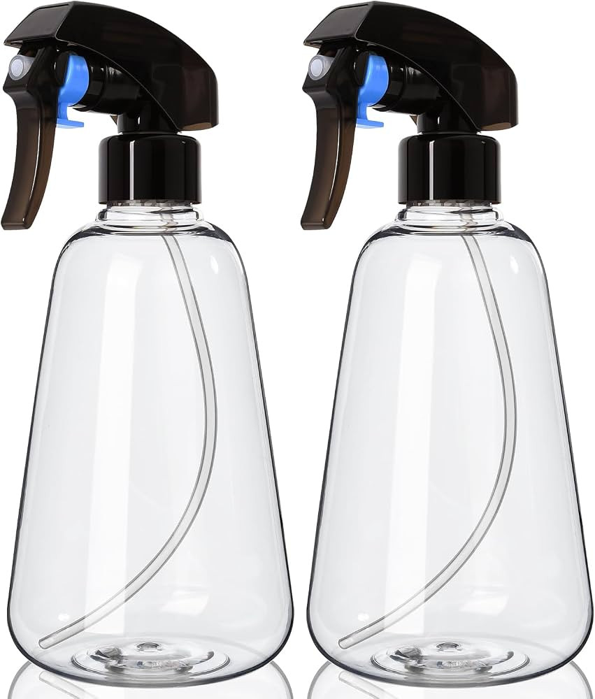 Bealee Spray Bottle 2 Pack, 16oz - Ultra Fine Mist, Plant Mister Hair Misting Empty Spray Bottles... | Amazon (US)