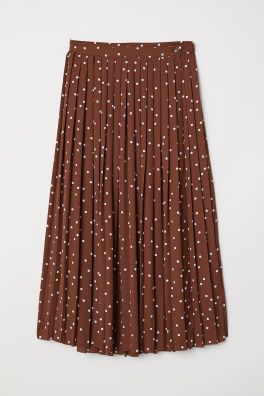 Pleated Wrap-front Skirt | H&M (US)
