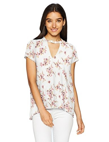 WallFlower Women's Choker Swing Hi Low Tee | Amazon (US)