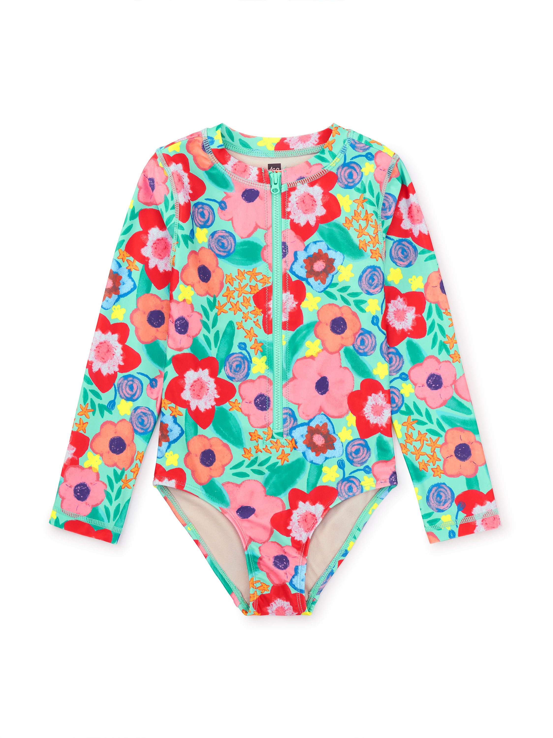 Long Sleeve One-Piece Swimsuit | Tea Collection