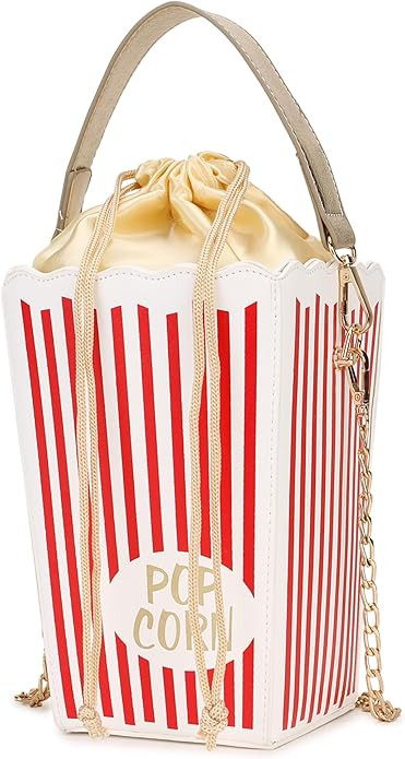 Novelty Fashion Women Crossbody Bag, Popcorn Box Style Clutch Bag for Girl Handbag Shoulder Bag P... | Amazon (US)