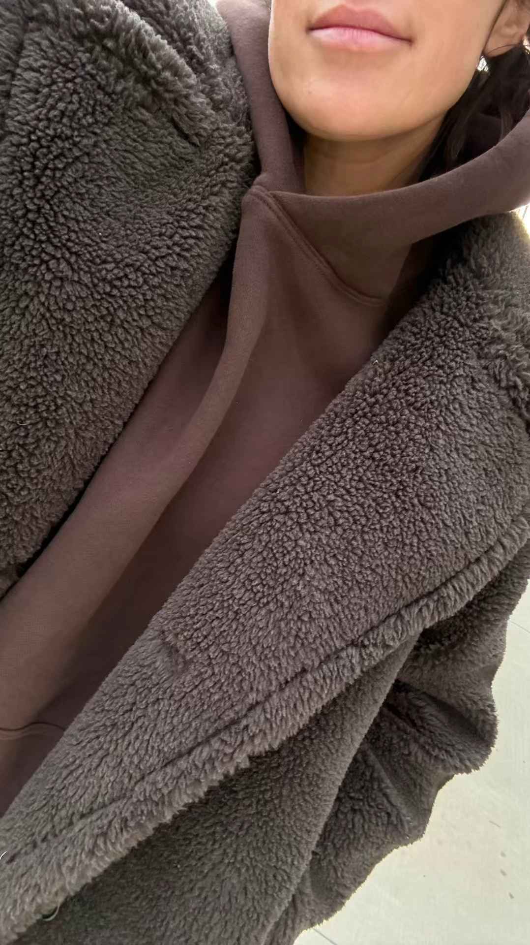 Cozy chocolate brown fall layers 🤎

Sherpa coat, fall coat, fall outfit, brown hoodie, brown sweatshirt, gap sale, gap coat, Abercrombie, winter outfit, cozy jacket, travel outfit, Christine Andrew 

#LTKVideo #LTKStyleTip #LTKFindsUnder100