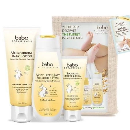 Babo Botanicals Newborn Essential 3 Piece Set - Best Baby Gift, Best for Baby Registry, Best Baby Sh | Walmart (US)