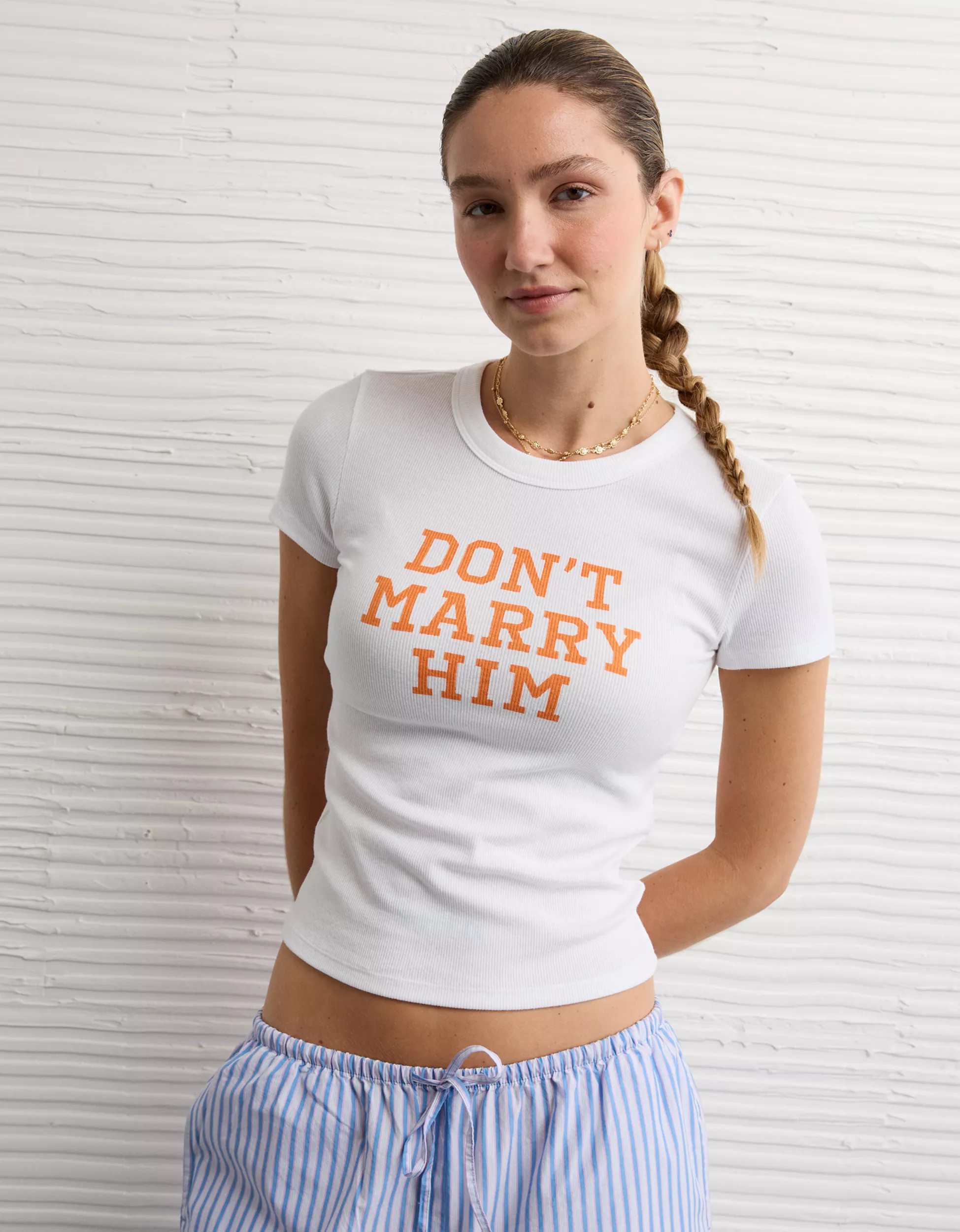 AE x The Summer I Turned Pretty Graphic Hey Baby Tee | American Eagle Outfitters (US & CA)