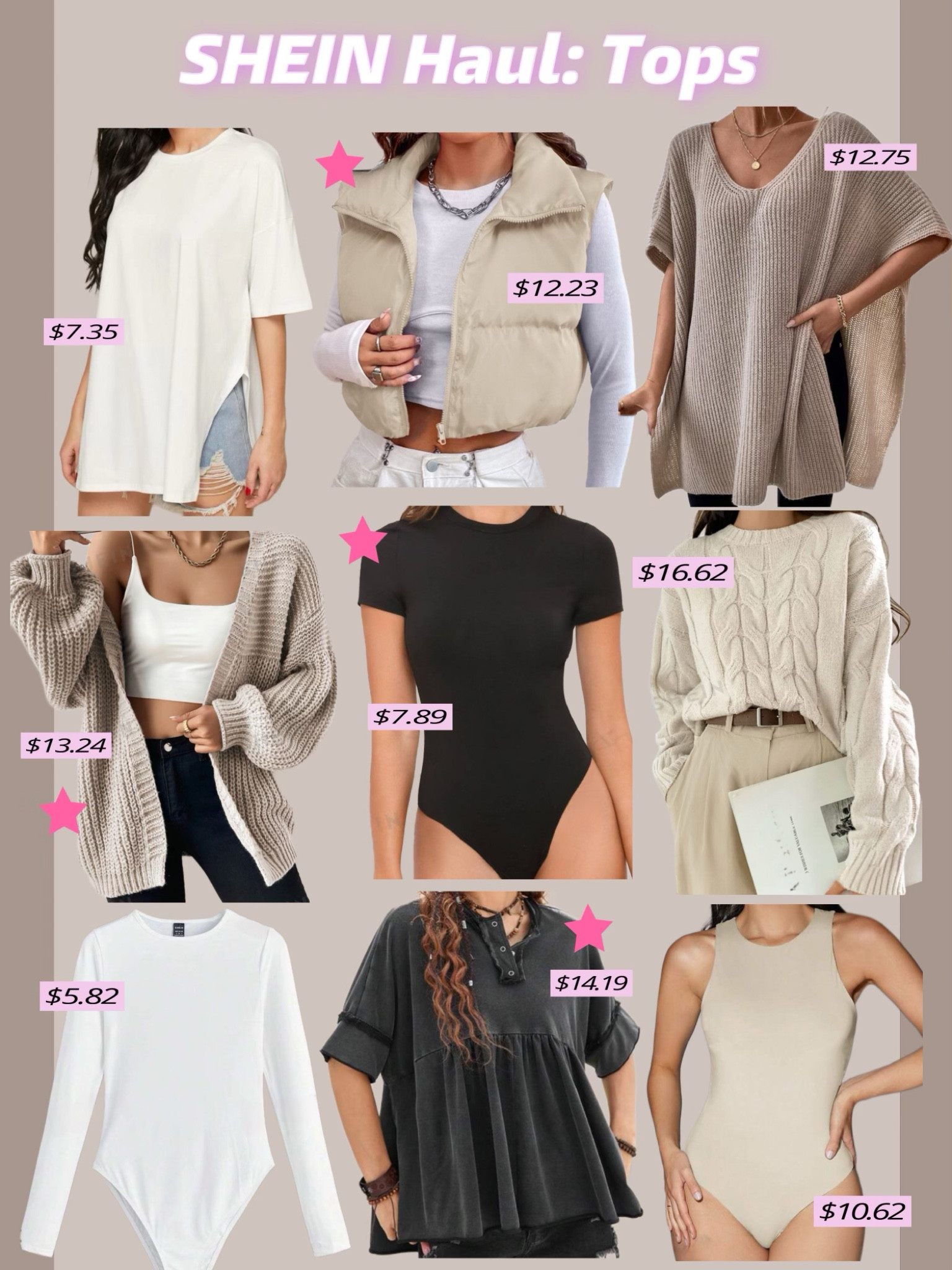 Recent Shein haul: Tops
Pink stars are my favorites from the haul 
Everything ended up being so cute 

#LTKSeasonal #LTKU #LTKsalealert