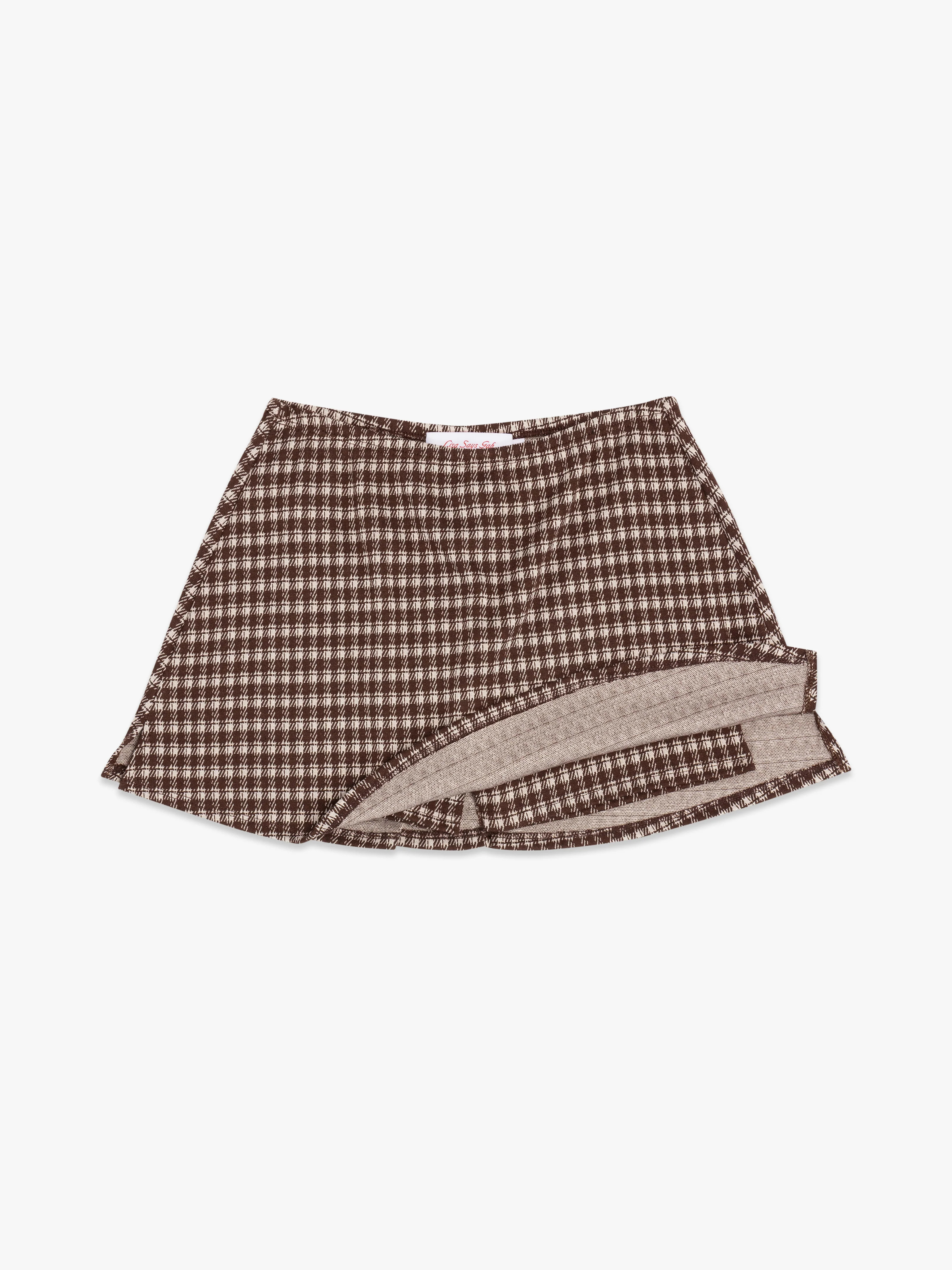 Darcy Skort - Cocoa Plaid | Lisa Says Gah