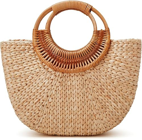 Tote Bag for Women Large Straw Beach Bag Summer Woven Tote Bags Straw Hobo Handbag Purse Fashion ... | Amazon (US)