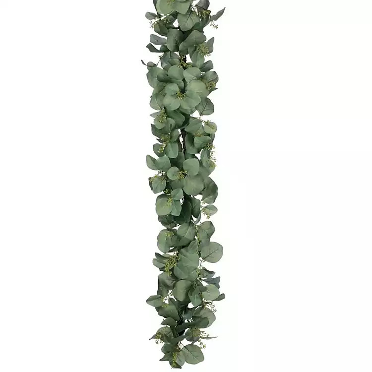 Seeded Silver Dollar Eucalyptus Garland | Kirkland's Home