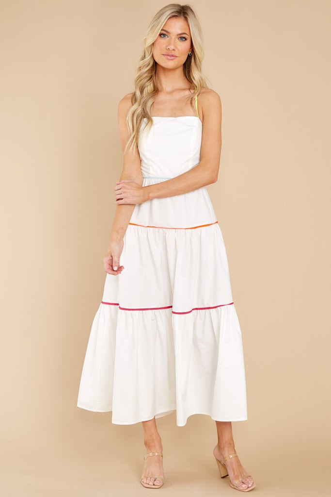 A New Day White Midi Dress | Red Dress 