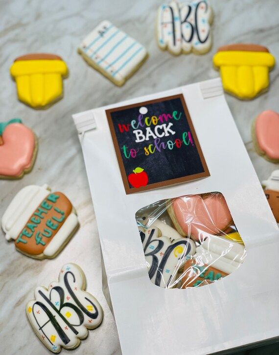 Back to school mini sugar cookies | Etsy (US)