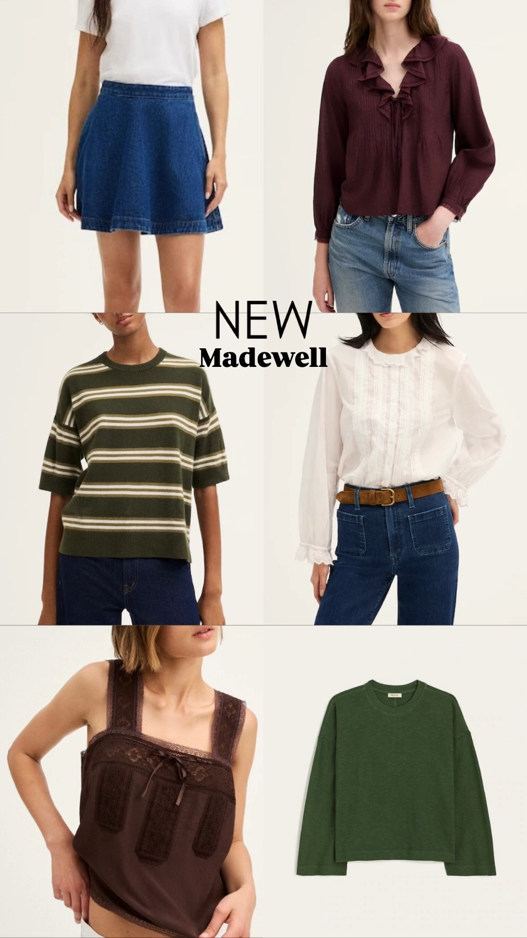 NEW finds at Madewell for Fall. Wear now and into Fall.

#LTKmomlife #LTKSeasonal #LTKOver40