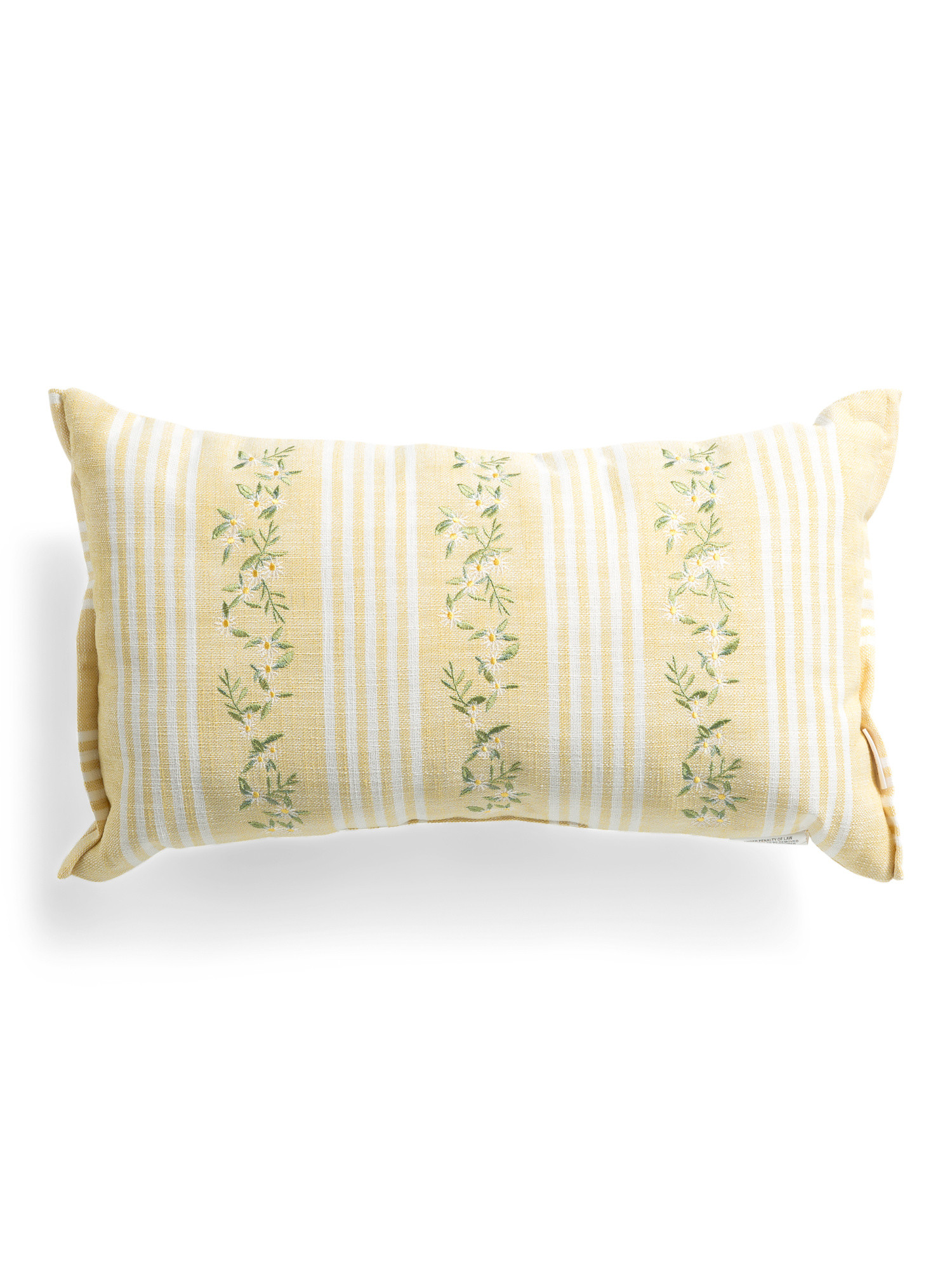 24x14 Striped Daisy Vines Outdoor Pillow | TJ Maxx