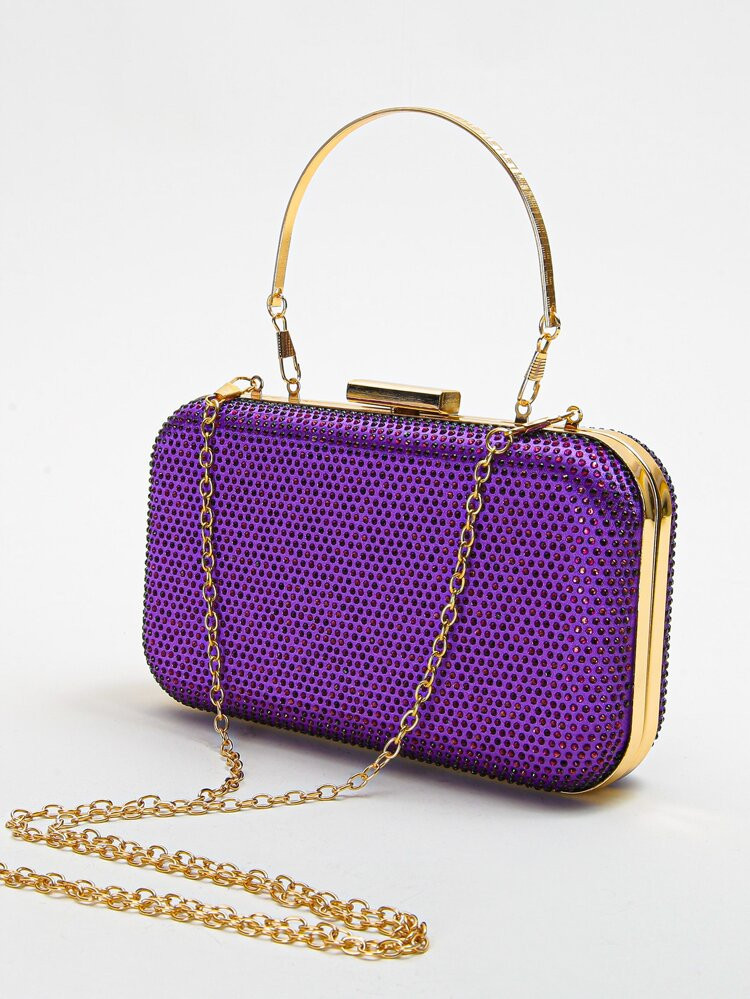 Mini Rhinestone Decor Chain Box Bag | SHEIN