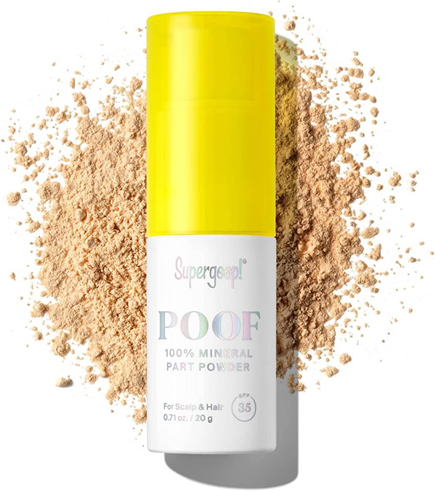 Supergoop! Poof 100% Mineral Part Powder, 0.71 oz - SPF 35 PA+++ Scalp Sunscreen with Broad Spect... | Amazon (US)