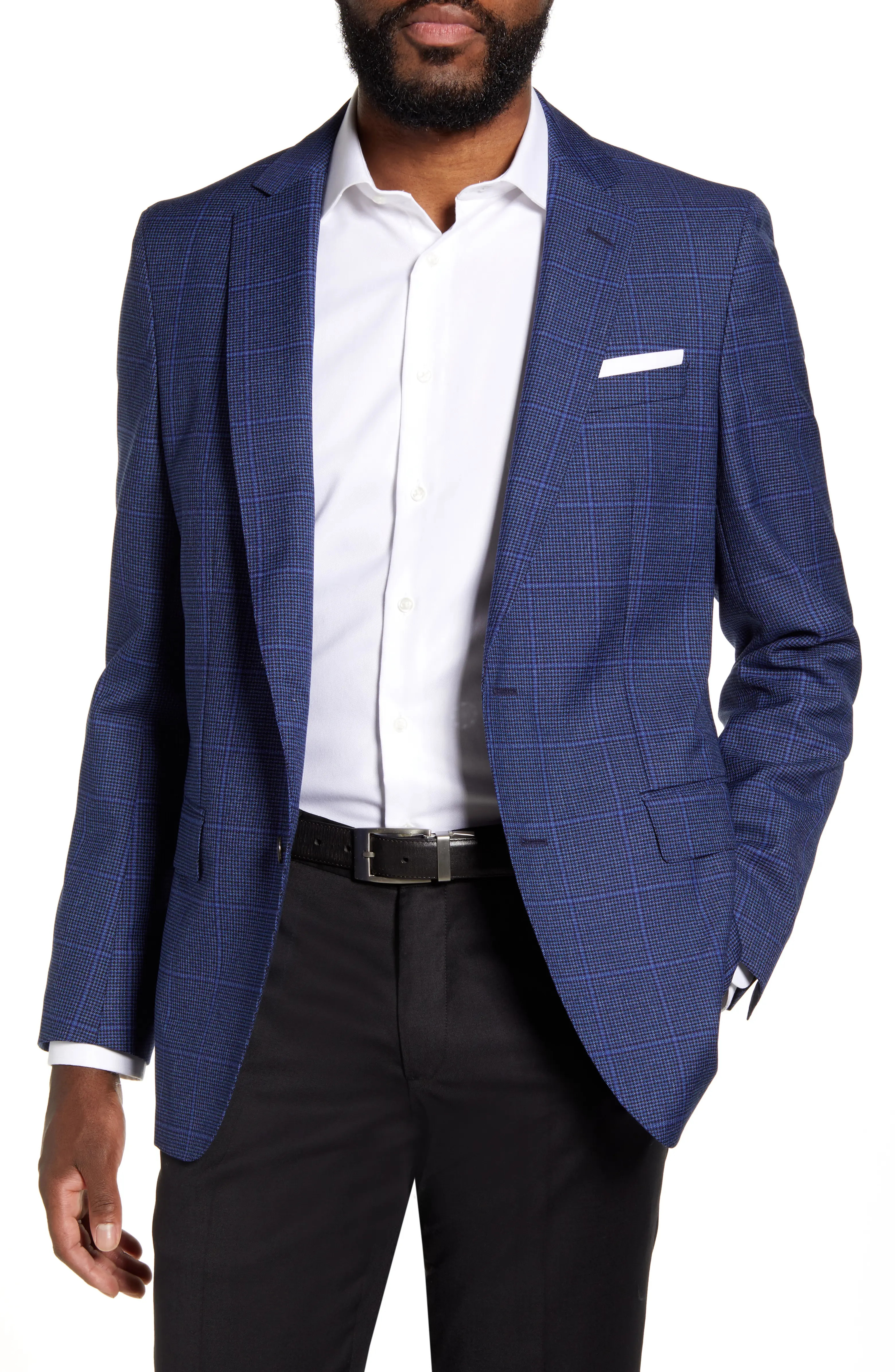 Bolder Trim Fit Windowpane Wool Sport Coat | Nordstrom