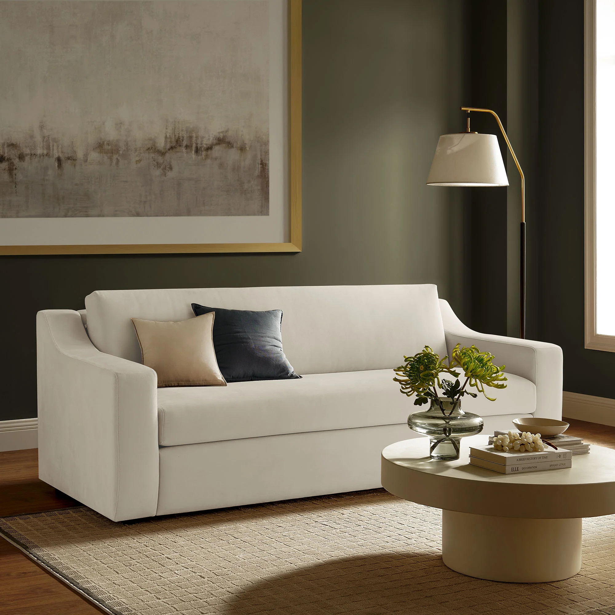 Modway Liora Sofa in Alabaster White - Walmart.com | Walmart (US)