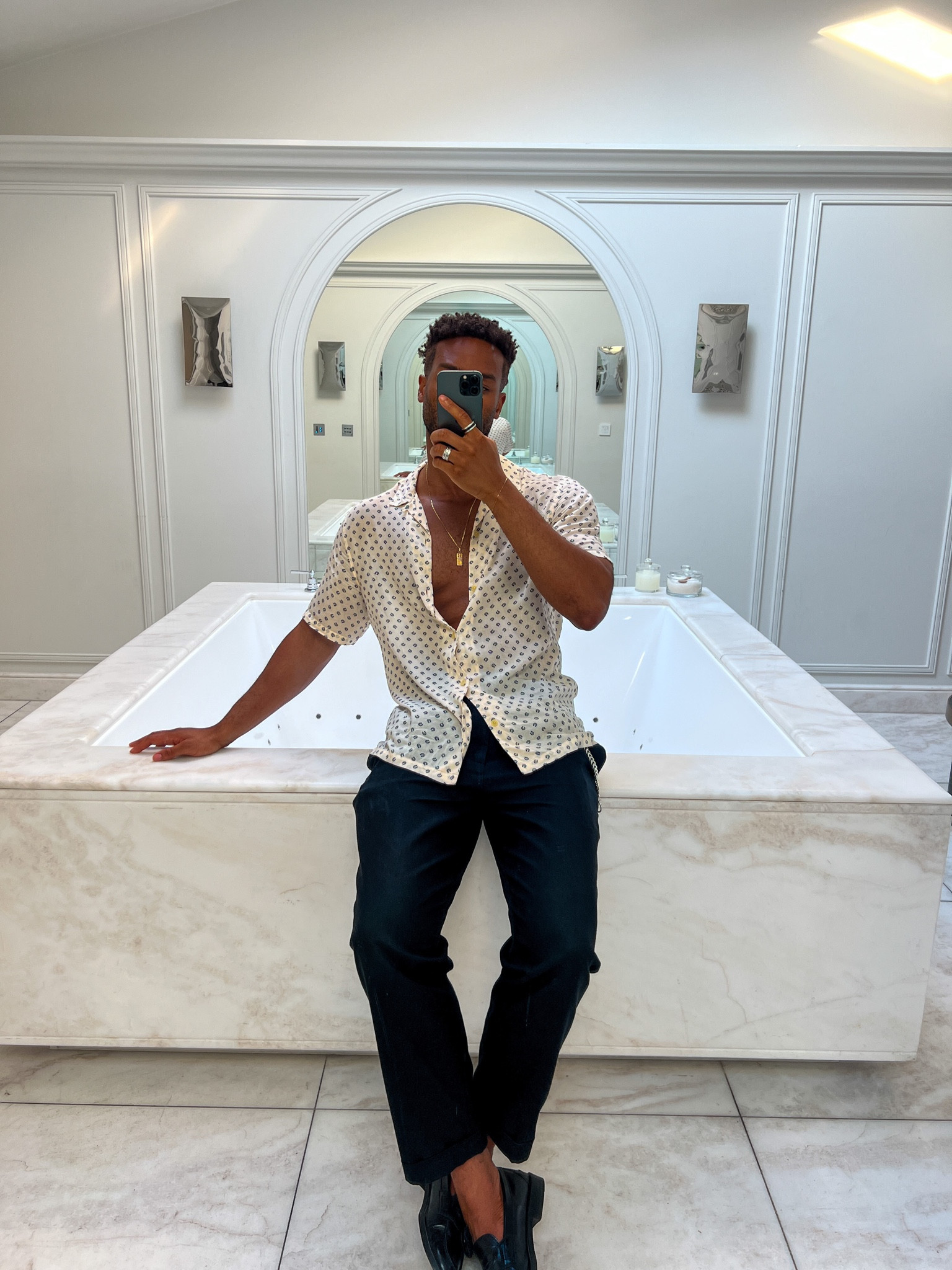 All saints shirt and trousers, loafers, holiday style, casual shirt, men’s vacation outfit, men’s fashion, comfy outfit 

#LTKstyletip #LTKtravel #LTKmens